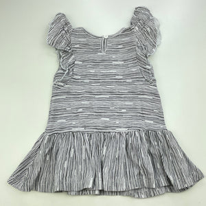 Girls Fox & Finch, stretchy black & white casual dress, GUC, size 00, L: 36cm