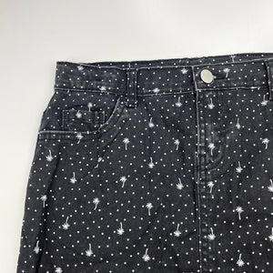 Girls Clothing & Co, stretch cotton casual skirt, adjustable, L: 34cm, GUC, size 12,  