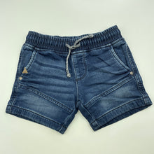 Load image into Gallery viewer, Boys Target, knit stretch denim shorts, elasticated, GUC, size 2,  