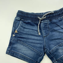 Load image into Gallery viewer, Boys Target, knit stretch denim shorts, elasticated, GUC, size 2,  