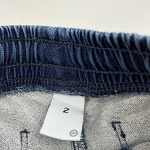 Load image into Gallery viewer, Boys Target, knit stretch denim shorts, elasticated, GUC, size 2,  