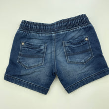 Load image into Gallery viewer, Boys Target, knit stretch denim shorts, elasticated, GUC, size 2,  