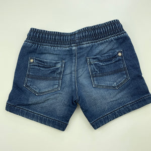 Boys Target, knit stretch denim shorts, elasticated, GUC, size 2,  