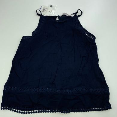 Girls Just Jeans, navy lightweight summer top, NEW, size 8,  