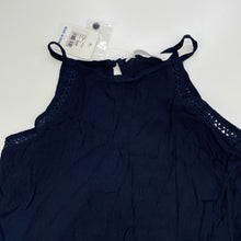 Load image into Gallery viewer, Girls Just Jeans, navy lightweight summer top, NEW, size 8,  