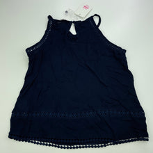Load image into Gallery viewer, Girls Just Jeans, navy lightweight summer top, NEW, size 8,  