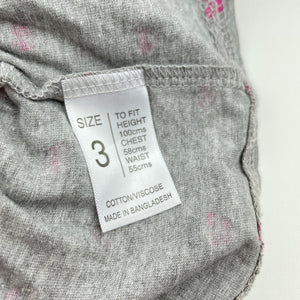Girls H&T, grey tiered top, heart, NEW, size 3,  
