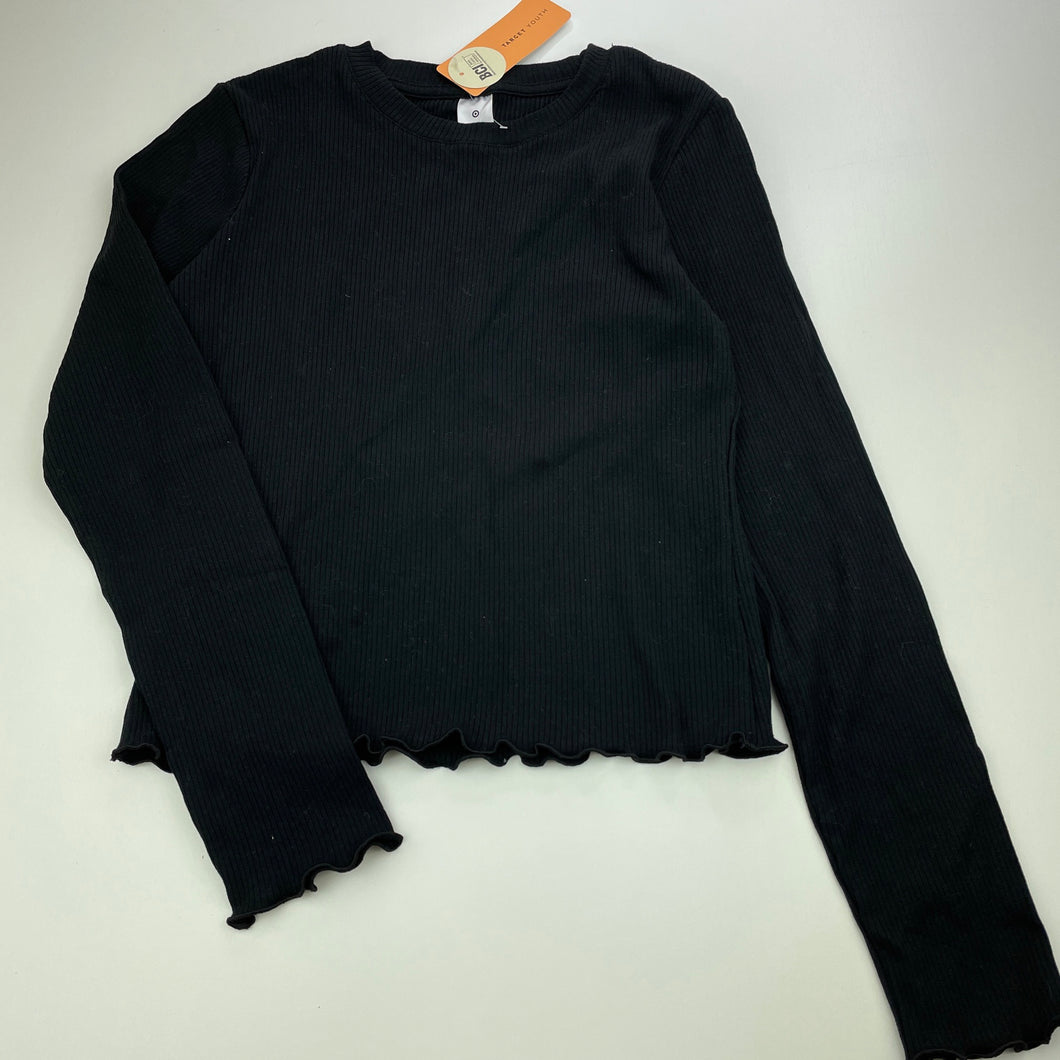 Girls Target, stretchy ribbed long sleeve top, NEW, size 14,  