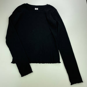 Girls Target, stretchy ribbed long sleeve top, EUC, size 14,  