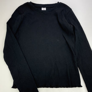 Girls Target, stretchy ribbed long sleeve top, EUC, size 14,  