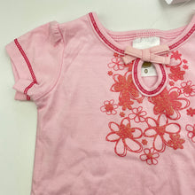 Load image into Gallery viewer, Girls Tiny Little Wonders, pink cotton t-shirt / top, NEW, size 0,  