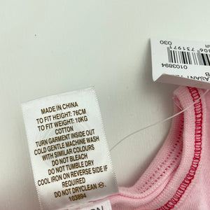 Girls Tiny Little Wonders, pink cotton t-shirt / top, NEW, size 0,  