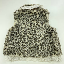 Load image into Gallery viewer, Girls Target, animal print faux fur vest, GUC, size 00,  