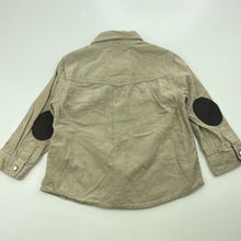 Load image into Gallery viewer, Boys Zara, corduroy cotton long sleeve shirt, poppers, GUC, size 0,  
