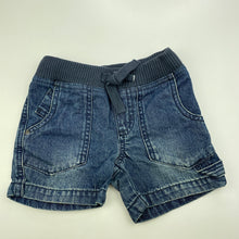 Load image into Gallery viewer, Boys Target, blue denim shorts, elasticated, FUC, size 1,  