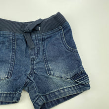 Load image into Gallery viewer, Boys Target, blue denim shorts, elasticated, FUC, size 1,  