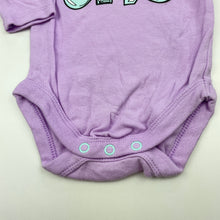 Load image into Gallery viewer, Girls Baby Berry, purple cotton bodysuit / romper, GUC, size 000,  