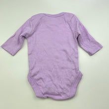 Load image into Gallery viewer, Girls Baby Berry, purple cotton bodysuit / romper, GUC, size 000,  