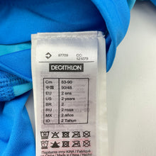 Load image into Gallery viewer, Boys Decathlon, all-in-one rashie suit, UPF 50+, GUC, size 2,  
