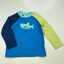 Load image into Gallery viewer, Boys Target, long sleeve rashie / swim top, shark, FUC, size 1,  