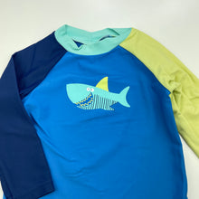 Load image into Gallery viewer, Boys Target, long sleeve rashie / swim top, shark, FUC, size 1,  