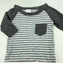 Load image into Gallery viewer, Boys Tiny Little Wonders, striped long sleeve top, EUC, size 0000,  
