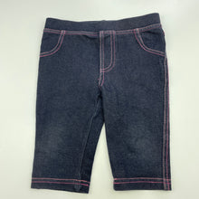 Load image into Gallery viewer, Girls Mango, stretchy denim leggings, elasticated, Inside leg: 17.5cm, EUC, size 1,  