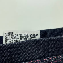 Load image into Gallery viewer, Girls Mango, stretchy denim leggings, elasticated, Inside leg: 17.5cm, EUC, size 1,  