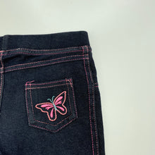 Load image into Gallery viewer, Girls Mango, stretchy denim leggings, elasticated, Inside leg: 17.5cm, EUC, size 1,  