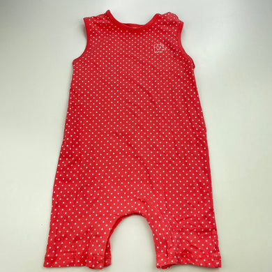 Girls Target, spotted stretchy romper, GUC, size 1,  