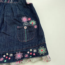 Load image into Gallery viewer, Girls Target, denim casual dress, GUC, size 00, L: 33cm