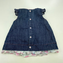 Load image into Gallery viewer, Girls Target, denim casual dress, GUC, size 00, L: 33cm