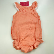 Load image into Gallery viewer, Girls pink, lightweight romper, NEW, size 1,  