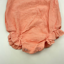 Load image into Gallery viewer, Girls pink, lightweight romper, NEW, size 1,  