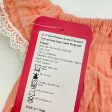 Load image into Gallery viewer, Girls pink, lightweight romper, NEW, size 1,  