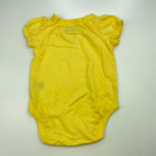 Load image into Gallery viewer, Girls Osh Kosh, yellow cotton bodysuit / romper, EUC, size 6 months,  