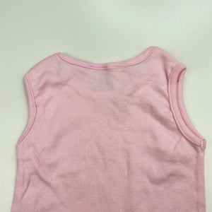 Girls Dymples, pink cotton singlet top, EUC, size 0,  