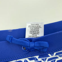 Load image into Gallery viewer, Boys Target, blue &amp; white swim shorts, elasticated, FUC, size 00,  