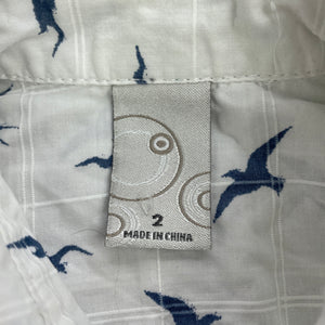 Boys Target, cotton short sleeve shirt, bird, GUC, size 2,  