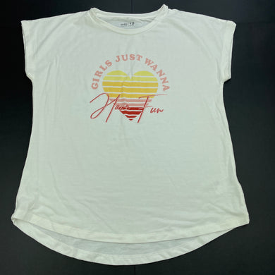 Girls Anko, soft feel stretchy t-shirt / top, EUC, size 12,  