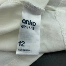 Load image into Gallery viewer, Girls Anko, soft feel stretchy t-shirt / top, EUC, size 12,  