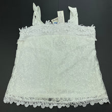 Load image into Gallery viewer, Girls Mango, lined floral lace summer top, NEW, size 10,  