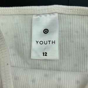 Girls Target, ribbed stretchy cropped summer top, GUC, size 12,  