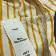 Load image into Gallery viewer, Girls KID, mustard stripe cotton long sleeve top, FUC, size 12,  