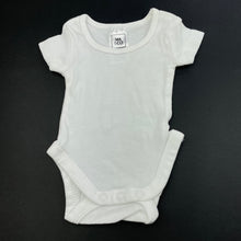 Load image into Gallery viewer, unisex Kids &amp; Co, white cotton bodysuit / romper, EUC, size 00000,  