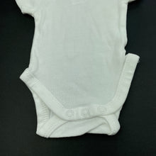 Load image into Gallery viewer, unisex Kids &amp; Co, white cotton bodysuit / romper, EUC, size 00000,  