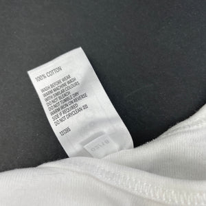 unisex Kids & Co, white cotton bodysuit / romper, EUC, size 00000,  