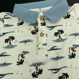 Boys Dymples, cotton polo shirt / top, tigers, EUC, size 0,  