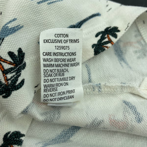 Boys Dymples, cotton polo shirt / top, tigers, EUC, size 0,  