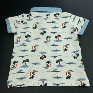 Boys Dymples, cotton polo shirt / top, tigers, EUC, size 0,  